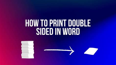 how to print double sided on word and why it's crucial for sustainable practices